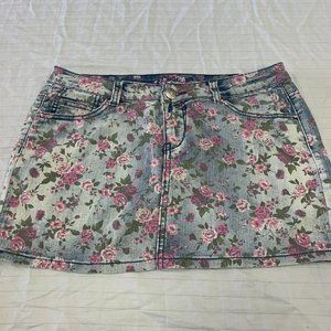 🦜 CHIQLE DENIM ARCHITECT JEANS WOMENS SKIRT SIZE L 🦜